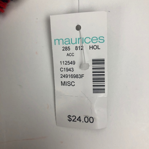 NWT MAURICES Women’s Winter Scarf 54” x 54” Multi Color Plaid - Picture 3 of 8